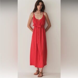 Elegant Red Maxi Dress